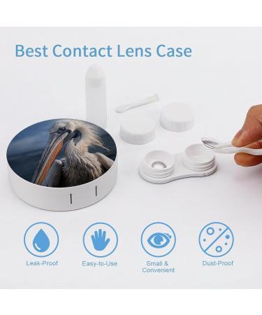 Shop Realistic Pelican Print Contact Lens Case | Travel Care Box for Lenses - Ideal for International Shipping - Buy Online on GoSupps.com