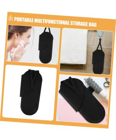 Gogogmee 2pcs Hanging Storage Pouch Hair Straightner Black Hair Rollers Storage Pouch 29.50X13.50X2.00CM Black - Buy Online on GoSupps.com