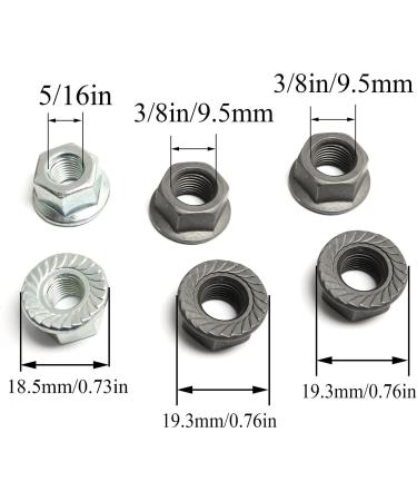 304 Stainless Steel Bicycle Hub Flange Axle Nut Kit - 3 Sizes, Front and Rear Wheel Safety Washers - Pro Bamboo Kitchen - Buy Online on GoSupps.com
