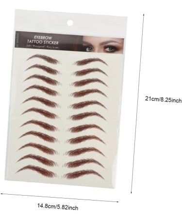 Beavorty 8 Sheets Waterproof Eyebrow Stickers Waterproof Makeup Imitation Eyebrow False Eyebrows Cosmetics 4d - Buy Online on GoSupps.com
