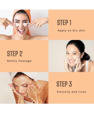 Tallow Cleansing Balm - Natural Waterproof Makeup Remover | Grass-fed Beef Tallow & Papaya Enzyme | Sulphate Free Face Cleanser for Sensitive Skin | Made in USA - 3.17 oz/90 g - Buy Online on GoSupps.com