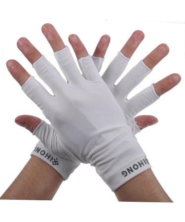 FRCOLOR Cooling Gloves Girls 3 Pairs Uv Gloves Uv Finger Protection Nails Outdoor Hiking Gloves Summer Driving Gloves Sun Protection Gloves for Women Fabric Women's Manicure Shield White - Buy Online on GoSupps.com