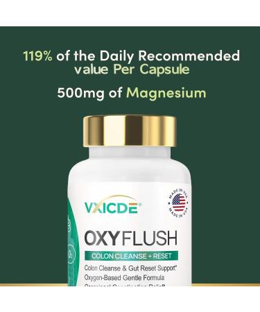 VXICDE Magnesium 500mg with Citrus Bioflavonoids 100mg 60 Capsules - 30 Servings. Non-GMO Gluten Free Vegan Friendly - Buy Online on GoSupps.com