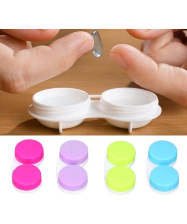 Buy NATUDECO 16-Part Colorful Contact Lens Container - Travel Storage with Tweezers for Outdoor Activities - Buy Online on GoSupps.com
