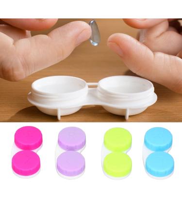 16-Piece Colorful Contact Lens Containers - Large Dual Eye Storage for Travel & Outdoor Activities - Buy Online on GoSupps.com