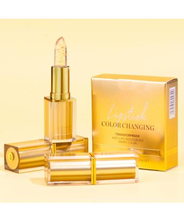 Rouge L vres Changeant de Couleur Brillant L vres Longue Tenue Changement de Couleur 3 Pi ces de Produit de Maquillage pour Hydratant et Anti Trace pour les Femmes au - Buy Online on GoSupps.com
