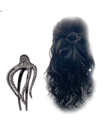 Stylish A & A Hair Beauty Clips | Rhinestone Hair Clamps for Perfect Hairstyles - Buy Online on GoSupps.com