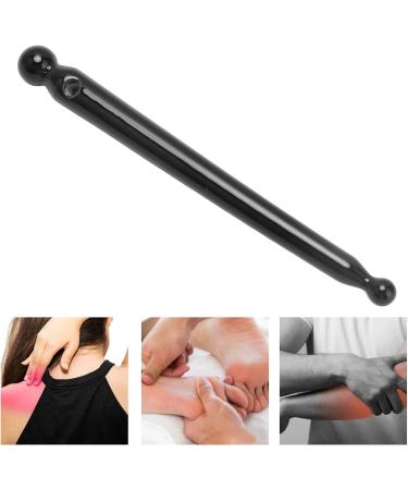 Verdant Touch Double-Headed Acupuncture Pen | Manual Acupressure Tool for Face & Body | Black Ceramic Deep Tissue Massage for Men & Women - Buy Online on GoSupps.com