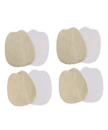 FOMIYES 4 Pairs Non-Slip Cow Leather Half Size pad Sneakers Forefoot Forefoot Cushions Heel pad Boot Heels for Women Floor mat Absorb Sweat Comfortable