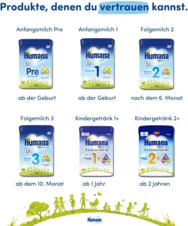 Humana Children's Milk Powder 1+ | Nutrient-Rich Drink for Toddlers | 650g - Perfect for Meals or Occasional Use - Buy Online on GoSupps.com