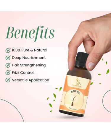 Hair Oil for Long & Shiny Hair | Bhringraj & Coconut | Scalp Nourishment & Repair | Nutrient-Rich Aromatherapy | 50 ML - Unisex - Buy Online on GoSupps.com