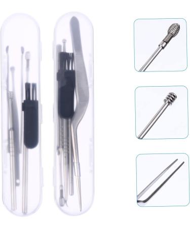 Ear Cleaner Set: Metal Ear Pick, Tweezers, Spatula, Handheld Scope - Ear Wax Remover Kit - Buy Online on GoSupps.com