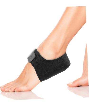 Healeved Rubber Heel Pad | Washable Heel Cushions for Men & Women | Silicone Heel Protectors - 1 Pair 9x9cm Black - Buy Online on GoSupps.com