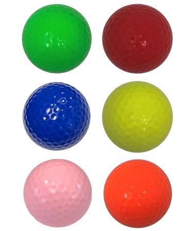 infusion Miniature Golf Balls - Colored Mini Golf Balls Assorted (6PK)