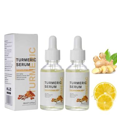 2023 New Turmeric Dark Spot Corrector Serum  Turmeric Repair Face Serum  Natural Turmeric Bright Skin Dark Spot Skin Care Moisturizing Repair Serum (2PC-60ML)