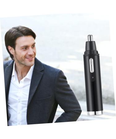 Minkissy Nose Hair Trimmer Set for Men - Household Hair Scissors in Black | Compact ABS Design 14x3x3CM - International Shipping Available - Buy Online on GoSupps.com