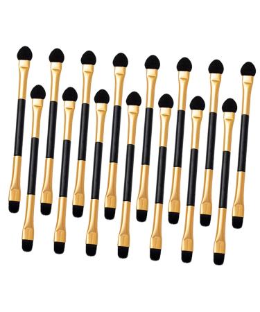 Baluue 15pcs Eye Shadow Brush Double Ended Eyeshadow Brush Mini Accessories Makeup Supplies Soft Rubber