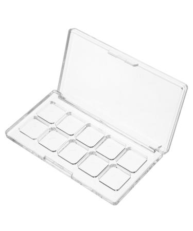 FONDOTIN Transparent Makeup Palette Refillable for Eyeshadow Blush Lipstick DIY Organizer with Spacious Compartments for Creative Makeup Lovers