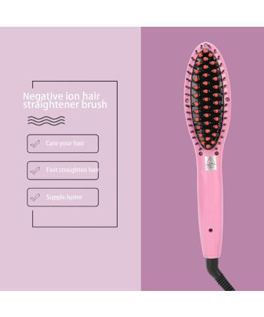 Buy Negative Ion Hair Straightener Brush - Dual Purpose Wet & Dry Styling Tool for Smooth Static-Free Hair | Salon Quality - Buy Online on GoSupps.com
