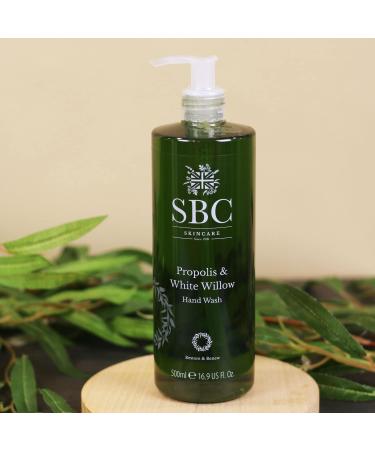 SBC Skincare Propolis & White Willow Moisturising Gel 500ml - Lightweight Face and Body Gel Moisturiser for Sensitive Reactive or Blemish-Prone Skin - Buy Online on GoSupps.com