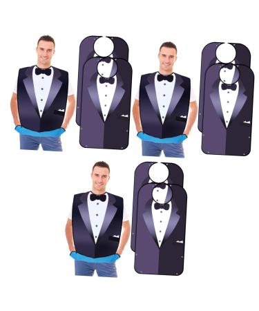 6 Pcs Bib Mealtime Clothes Protectors Food Apron Old Man Costume Dreses Elderly Clothing Protectors Seniors Mealtime Clothing Protector Water Proof Smock Polyester/163