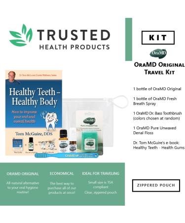 OraMD Original Strength Dental Floss & Dr. Bass Toothbrush - Shred Resistant Unflavored Fragrance Free for Ultimate Teeth & Gum Protection - 54.6 Yards - Buy Online on GoSupps.com