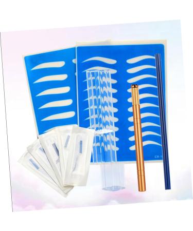 FOMIYES 2pcs Skin Golden Kit Manual Storage Eyebrow Practice Semi-permanent Microblading Pencil Pen - Buy Online on GoSupps.com