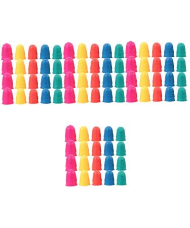 FRCOLOR 80 Pcs Home Supplies Multi-Function Household Finger Wear-Resistant Small Non-Slip Household Finger Cover Compact Assorted Colorx4pcs 3.5x2.5cmx4pcs