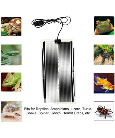 DesignerBox Reptile Heat Mat 35W Adjustable Under Tank Heater with Temperature Control Reptile Heat Pad for Reptiles Snake Lizard Turtle Gecko Spider Scorpion Frog Tortoise Plant Box (35W) - Buy Online on GoSupps.com