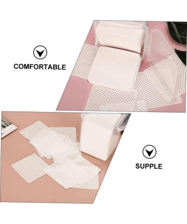 Ipetboom 2 Boxes Cleaning Pads Nail Molding Gel Nail Polish Remover Wipes Lash Remover Eyelashes Remover for Extensions Cleaning Cotton Pads Glue Manicure Fragments Non-Woven Fabric White - Buy Online on GoSupps.com