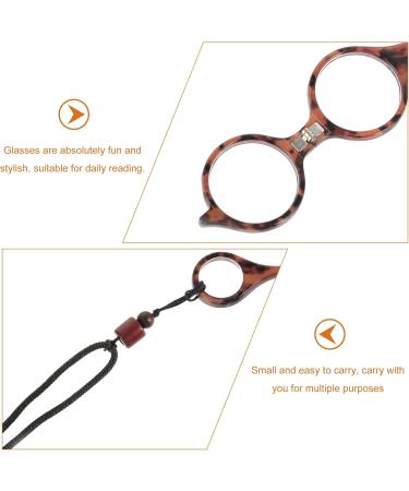 FOMIYES Portable Folding Reading Glasses Set - 2 Pcs High-Definition Mini Readers for Men & Women | Exquisite Neck Hanging Design - Buy Online on GoSupps.com