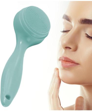 Fovolat Silicone Facial Cleansing Brush Face Brush Cleanser Multifunctional Soft Lightweight Waterproof Manual Handled Silicone Face Scrubber For Cleaning Massaging Army Green - Buy Online on GoSupps.com