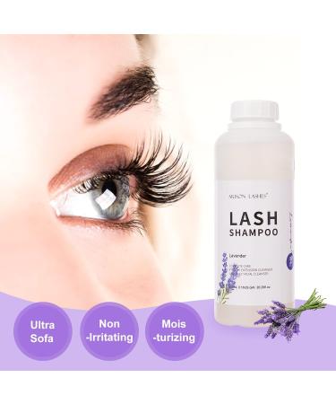 Buy Eyelash Extension Shampoo 600ml | Paraben & Sulfate Free Foaming Cleaner for Extensions & Natural Lashes - Lavender Scented - Buy Online on GoSupps.com