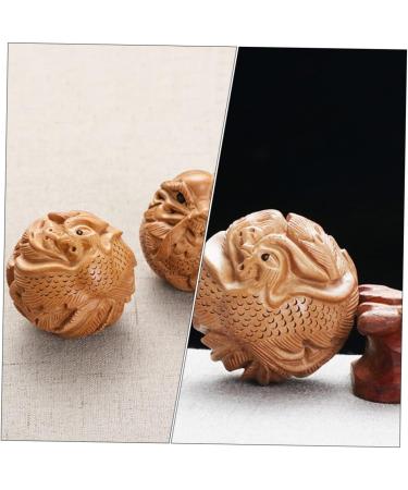 Toyvian 10 STK Handmill Deast Bath for Adults - Chinese Meditation Baoding Balls & Popuck T-Tool for Relaxation - Buy Online on GoSupps.com