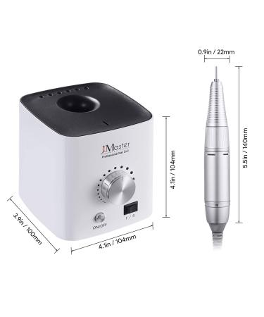 JCMASTER PROFIL Nail Class Set - German Electric Nail File for Gelnail & Acrylic | 30 000 RPM 6 Attachments eBook Included - Shop EasyPro+ Black - Buy Online on GoSupps.com