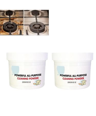 ZQDXSYN Powerful Kitchen All-Purpose Cleaning Powder Powerful All Purpose Cleaning Powder Multifunctional Strong Cleaning Agent Super Strong Kitchen Cleaner Powder (250g 2pcs) 250g 2pcs