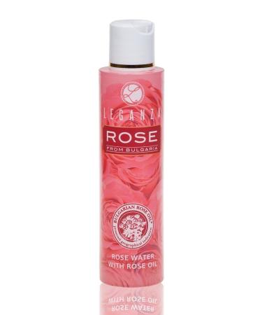 Leganza Rose Water for Face Spray Moisturiser with Bulgarian Rose Oil | Rosewater Hydrating Face Toner | Natural Rose Water for Hair and Body Mist | Alcohol Free Makeup Remover Cleanser | 135 ml