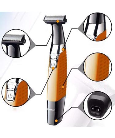 HEALIFTY Men's Hair Shaver Trimmer - USB Replaceable Blade for Back Hair Removal | Grooming Tool (Orange) - International Shipping Available - Buy Online on GoSupps.com