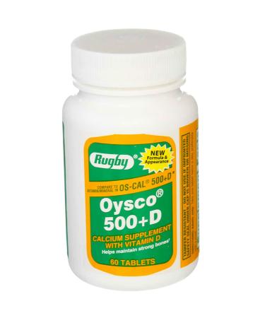 Rugby Oysco 500 + Vitamin D 60 Tabs 1
