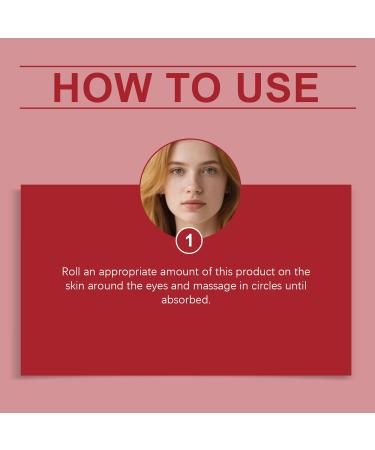 Huile essentielle pour les yeux raffermissante anti-rides bille de roulement pour les yeux l'huile de ricin avec extrait de ginseng s rum sous les yeux pour les cernes les poches (2 pi ces) - Buy Online on GoSupps.com