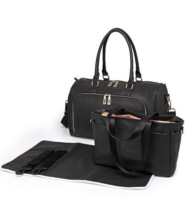 Miss Lulu LT6638 BK Baby Changing Bag Black L
