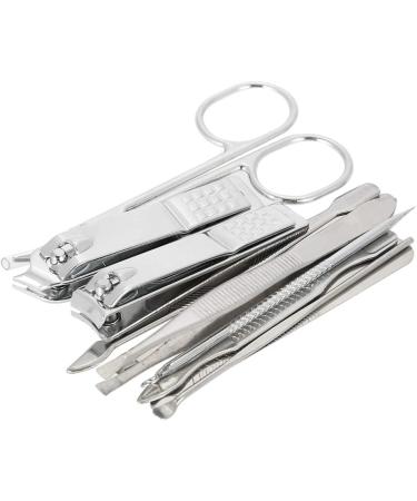 Nail Manicure Kit Silver Colour Nail Manicure set Nail Clipper Trimmer Set for Home Salon - Buy Online on GoSupps.com