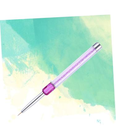 minkissy Dual Brush Pens Gel Nail Brush Flat Brush Pen Nail Brush Pen Purple Manicure Builder medium Purple - Buy Online on GoSupps.com
