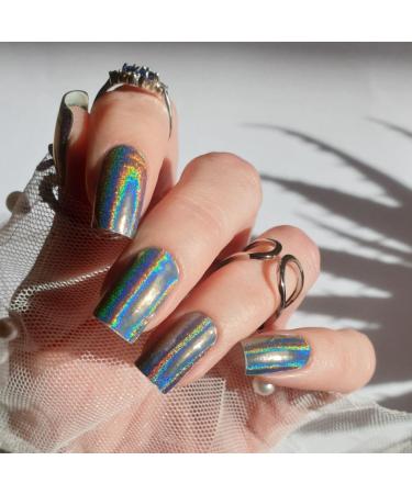 Zaubern gel4Home- UV wraps UV nail foils gel nail wraps semi cured gel nails (Silverfall)