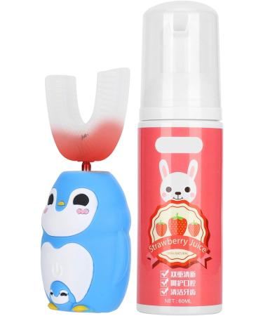 Kids U-Shaped Electric Toothbrush | IPX7 Waterproof Sonic Toothbrush for Children | 3 Cleaning Modes | Toddler Electric Toothbrush (Blue) - Buy Online on GoSupps.com