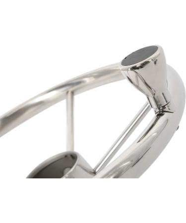 NovelBee 13-1/2 Stainless Steel Boat Steering Wheel with Control Knob and Cap - 5 Spoke Design - Buy Online on GoSupps.com