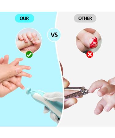 13-in-1 Electric Nail File for Children | Quiet Manicure & Pedicure Set with 10 Replacement Heads | Safe for Newborns - Buy Online on GoSupps.com