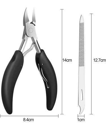 Toe Nail Clipper for Thick or Ingrown Toenails Heavy Duty Toe Nail Clippers Toenails Trimmer Professional Ergonomic Toenail Clippers with Surgical Stainless Steel Sharp Blades - Buy Online on GoSupps.com
