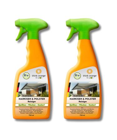 Bio upholstered cleaner (2x750ml) |Upholstered furniture car seats & awnings |powerful cleaning & strong |Carpet cleaner |Removes residues & smells |odorless |Think Orange Be Green 2x 750ml
