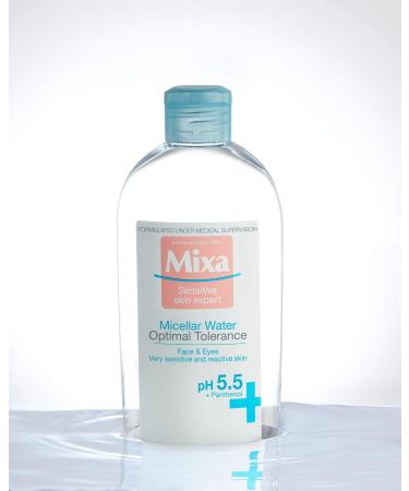 Mixa Micellar Water Optimum Tolerance 400ml - Gentle Cleansing for All Skin Types | International Shipping Available - Buy Online on GoSupps.com